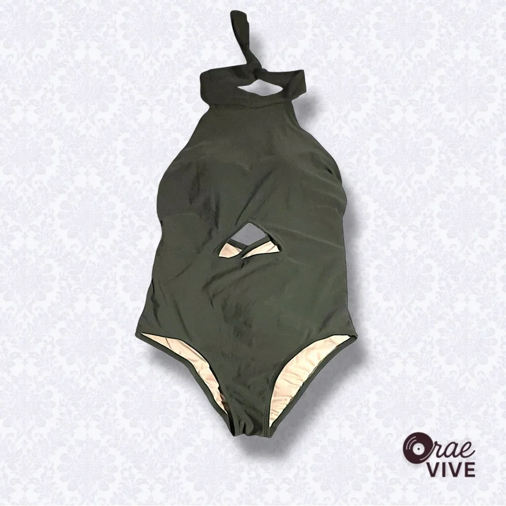 Kona Sol Women’s One Piece Swimsuit in Olive [L]